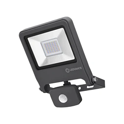 Abbildung von LEDVANCE LED Fluter, Leuchte für Außenanwendungen, Kaltweiß, Integrierter Tageslicht und Bewegungssensor, Endura Flood Sensor
