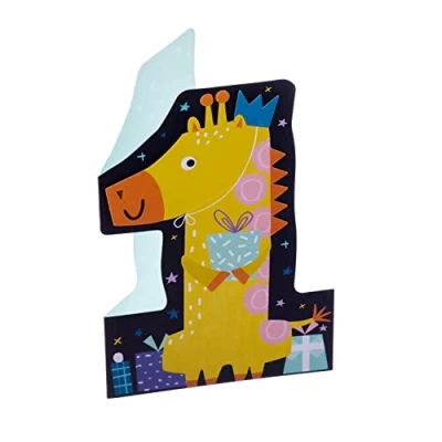 Abbildung von Hallmark Geburtstagskarte zum 1. Geburtstag lustiges gestanztes Design