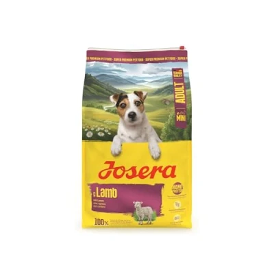 Abbildung von JOSERA Mini Adult Lamm (1 x 10 kg) Premium Trockenfutter für ausgewachsene Hunde kleiner Rassen mit Süßkartoffel, Kräuter &amp; Früchten kleine Kroketten extraverträglich getreidefrei 1er Pack