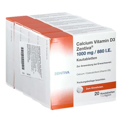 Abbildung von Calcium Vitamin D3 Zentiva 1000 mg/880 I 100 St