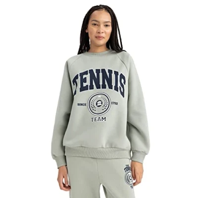 Abbildung von Defacto Oversize FIT Sweatshirt, Damen, Größe: XL, Green