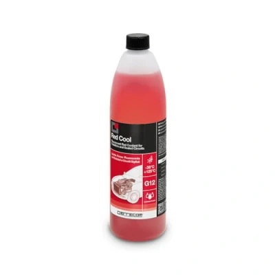 Abbildung von ERRECOM Red Cool, Rote Konzentrierte Fluoreszierende Kühlerflüssigkeit, G12 Frostschutzmittel mit Oat Inhibitorpaket auf organischer Basis, 1 Liter