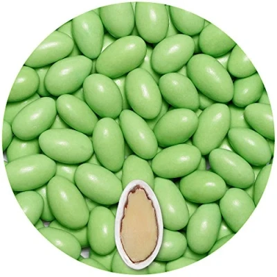 Abbildung von EinsSein® 500g Hochzeitsmandeln Colorato hellgrün Gastgeschenke Hochzeit Zuckermandeln Schokomandeln Bonboniere Bonbons Schokotafeln ohne organzasäckchen Dragees Taufe Taufmandeln