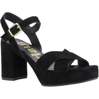 Abbildung von Hush Puppies Ophelia Damen Sandalen Aus Schwarzem Wildleder