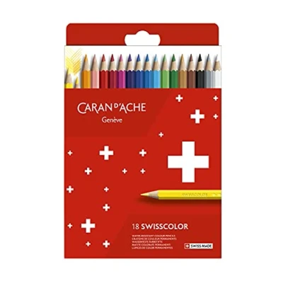 Abbildung von Caran d&#039;Ache 1285.818 Swisscolor 18 wasserlösliche Buntstifte im Karton
