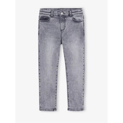 Abbildung von Vertbaudet Comfort Jeans Slim Fit für Kinder, Größe: 134, Grauer denim