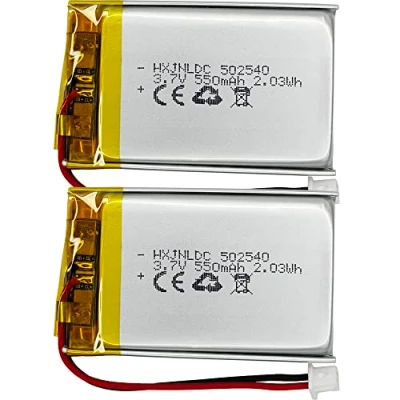 Abbildung von 502540 3,7 V Batterie 550 mAh für Sena SMH5 Motorräder Bluetooth Headset Batteriewechsel FM SMH5D SPH10H Teilenummer (P/N): ICP40 / 25 40P Nextbase 312GW HD Aufnahme DVR