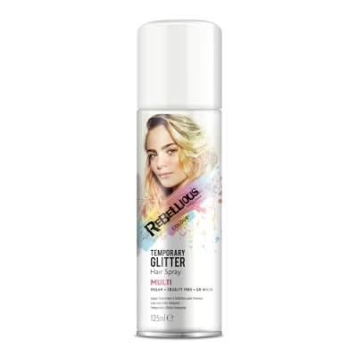 Abbildung von PaintGlow Haarfarbe temporäres Glitter Haarspray Kurzeithaarfarbe mit Glitter, Haarglitter farbig, auswaschbar
