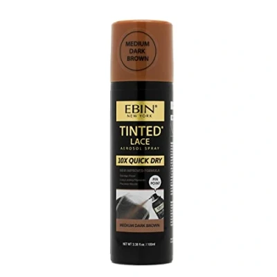 Abbildung von EBIN NEW YORK Spitzenspray, schnell trocknend, getönt, 100 ml, Mittelbraun, 10 Stück