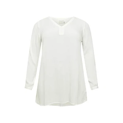 Abbildung von Kaffe Curve V NECK Tunika, Damen, Größe: 48, Chalk