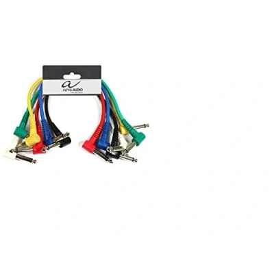 Abbildung von GEWA Patchkabel Basic Line0,6m, schwarz, 6,3 mm Winkelklinke stereo stereo, 190375
