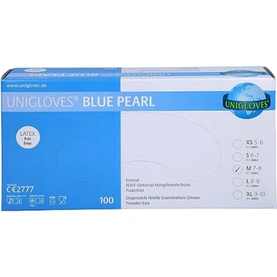 Abbildung von Handschuhe Einmal Nitril M blau 100 St