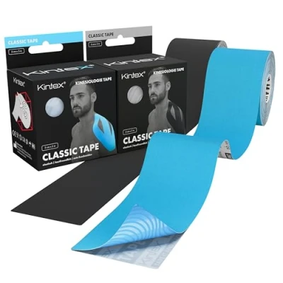 Abbildung von Kintex 2 Rollen Kinesiologie Tape Classic, 5 cm x m, hautfreundliches &amp; wasserfestes Tape, Physio Medizinisches (Gemischt)