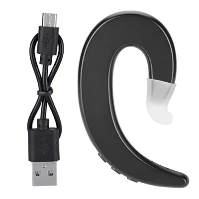 Abbildung von Garsent Drahtlos Kopfhörer mit Ohrbügel, 2,4 GHz Wireless Ohrbügel Headset Freisprecheinrichtung Mikrofon Drahtloser Bluetooth für Sport,Jogging,Laufen(schwarz)