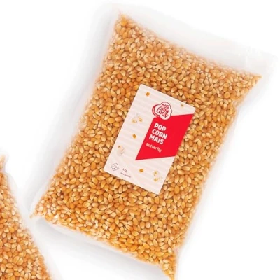 Abbildung von Popcorn Mais Butterfly 5 KILO Kinopopcorn für Popcornmaschine Popcornloop Beste Gold Qualität Ohne Gentechnik Vegan Glutenfrei
