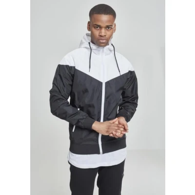 Abbildung von Urban Classics Arrow Windrunner Leichte Jacke, Herren, Größe: 3XL, Blk/wht