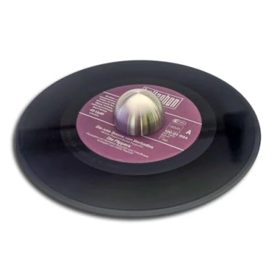 Abbildung von Single Schallplatten Puck halbrund Protected