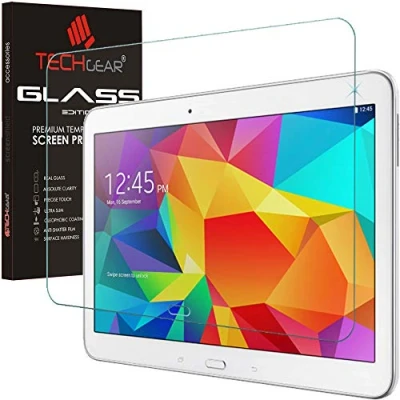 Abbildung von TECHGEAR Schutzfolie kompatibel mit Galaxy Tab 4 10,1 Zoll (SM T530 Series) Anti Kratzer Schutzabdeckung Samsung