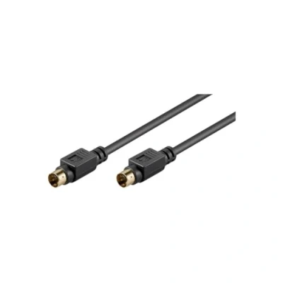 Abbildung von goobay DIN Stecker S Video Verbindungskabel einzeln geschirmt schwarz 1 m