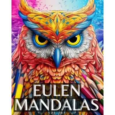 Abbildung von Eulen Mandala Malbuch für Erwachsene: 50 einzigartige Mandalas im Erwachsene Buch zum Ausmalen Geschenk Frauen