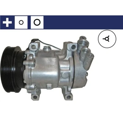 Abbildung von MAHLE ORIGINAL ACP 31 000S Kompressor SD6V12 12 PAG 46 R 134a mit Dichtring RENAULT: Kangoo II Express, I, CLIO 2