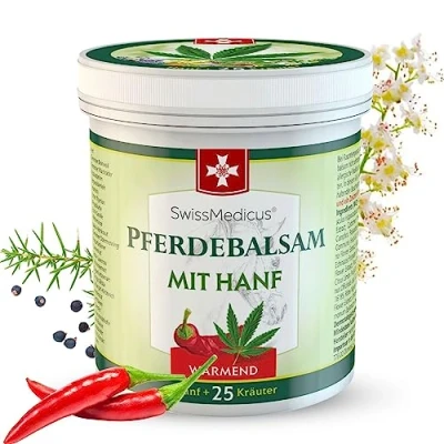 Abbildung von Pferdebalsam mit Hanf Wärmende Wirkung für Muskeln &amp; Gelenke Gel 25 natürlichen Extrakten Ideal Sportler Alltäglicher Gebrauch Natürliches
