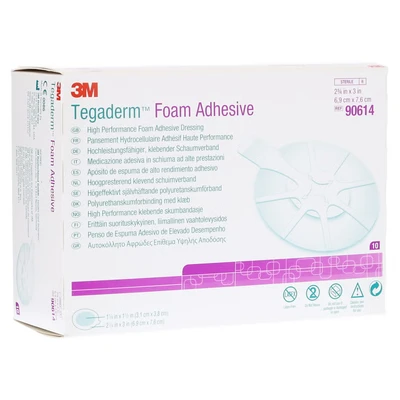 Abbildung von Tegaderm Foam Adhesive 6,9x7,6 cm oval 9 10 St