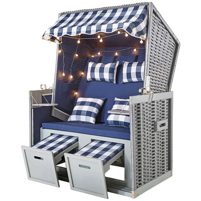Abbildung von my Flair Strandkorb, 2 Sitzer, inkl. LED Beleuchtung