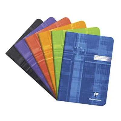 Abbildung von Clairefontaine 3687C Vokabelheft / Adressbuch DIN A5 14,8 x 21 cm, 32 Blatt, 90g, farbig sortiert, 1 Stück