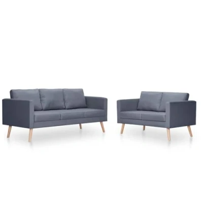 Abbildung von vidaXL Sofa Stoffsofa Polstersofa 5 Sitzer Loungesofa Couch Holz Sitzmöbel Möbel