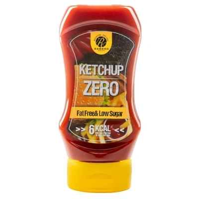 Abbildung von Rabeko Zero Sauce Ketchup, 1 x 350ml ohne Zucker &amp; wenig Fett gesunde Low Carb Produkte kalorienreduziert fettreduziert für Salat, Frites,Burger,Grill Gluten und Laktosefrei