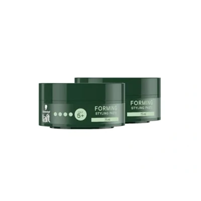 Abbildung von Schwarzkopf TAFT Paste Forming (2x 75ml), Haarstyling für unvollendete Looks, schonend Haar und Kopfhaut, vegane, Styling