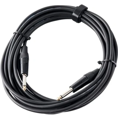 Abbildung von Pronomic Gitarrenkabel 6m Ideal als Verbindungskabel zwischen Effektgeräten Instrumentenkabel, 6,3mm Klinke, Klinke (600 cm), Vergoldete Steckerspitzen, Spannzangen Zugentlastung