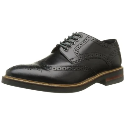 Abbildung von Base London Woburn, Herren Schnürhalbschuhe, Schwarz (012 Hi Shine Black), 42 EU
