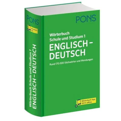 Abbildung von PONS Wörterbuch Schule und Studium Englisch Deutsch Band 1: Rund 170.000 Stichwörter Wendungen (PONS Studium)