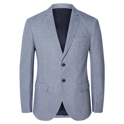 Abbildung von Selected Homme Einreihiger Sakko, Herren, Größe: 46, Chambray blue
