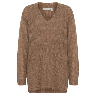 Abbildung von Fransa Frbien PU 3 Strickpullover, Damen, Größe: Large, Carafe melange