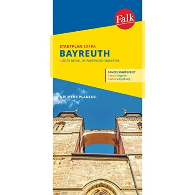 Abbildung von Falk Stadtplan Extra Bayreuth 1:15.000: mit Ortsteilen von Blindlach, Eckersdorf