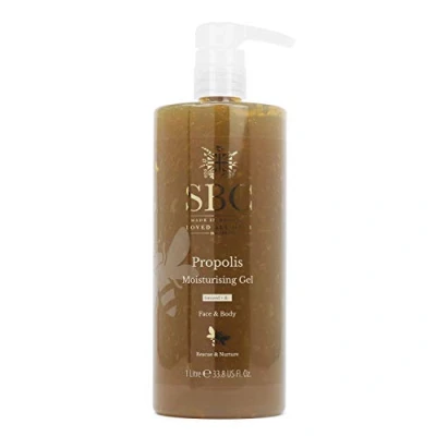 Abbildung von SBC Skincare Feuchtigkeitsgel für Gesicht und Körper mit Propolis 1 L Feuchtigkeitsspendend Beruhigt Trockene Geschädigte Haut Feuchtigkeitscreme Moisturising Gel