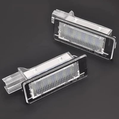 Abbildung von Meimeier LED Kennzeichenbeleuchtung für Renault Captur J5 Fluence Zoe BFM Laguna 2 3 Espace 4 Grand Scenic Latitude Dacia Lodgy Autozubehör