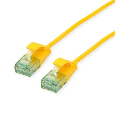 Abbildung von ROLINE RM UTP DataCenter Patchkabel Kat.6A (Class EA), Slim, gelb, 1,5 m