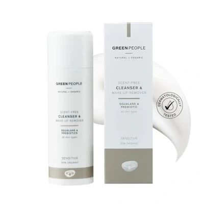 Abbildung von Green People Geruchfreie Reinigung, 150ml Natürliche Bio Gesichtsreinigung und Make up Remover für empfindliche Haut Beruhigt Ohne Parabene oder Äthanol Tierleidfrei vegan