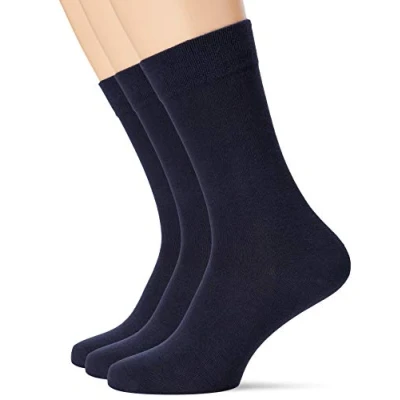 Abbildung von Dim Socken Atmungsaktive Stretch Baumwolle Basique Herren x3, Blue, 39 42