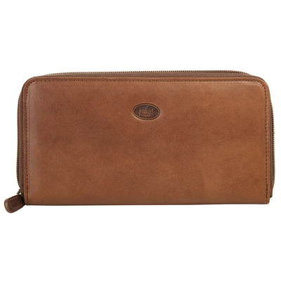 Abbildung von piké kleine Geldbörse im Querformat Echt Leder Herren RFID Geldbeutel, Brieftasche klein, Portemonnaie 2 Fach klappbar, Münzfach, Kartenetui aus Rindleder 022083