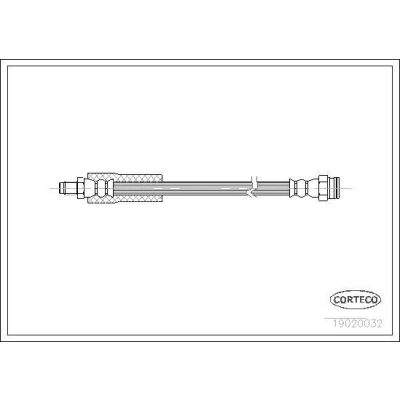 Abbildung von CORTECO 19020032 Bremsschläuche Vorderachse 385 RENAULT: ESPACE 1