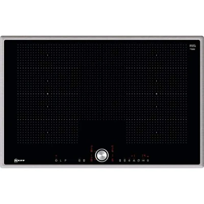 Abbildung von NEFF T68BT6QN2, N 70, Induktionskochfeld , 80 cm Autarkes Kochfeld TwistPad FlexInduktion PowerMove PowerTransfer Home Connect Glaskeramik Edelstahlrahmen
