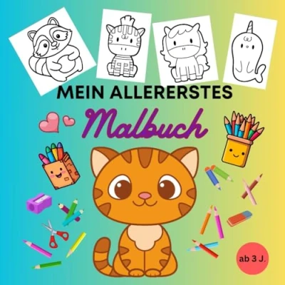 Abbildung von Mein allererstes Malbuch &quot; Tiere für die Kleinsten Künstler ab 3 Jahre