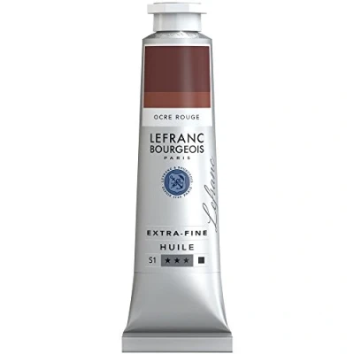 Abbildung von Lefranc Bourgeois 405127 extra feine Ölfarbe in Künstlerqualität aus hochwertigen Pigmenten, lebendige Farben, hohe Lichtechtheit, 40ml Tube Rotocker