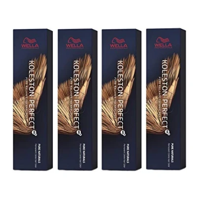 Abbildung von 6er Wella Koleston Perfect ME+ 4/75 Mittelbraun Braun Mahagoni 60 ml