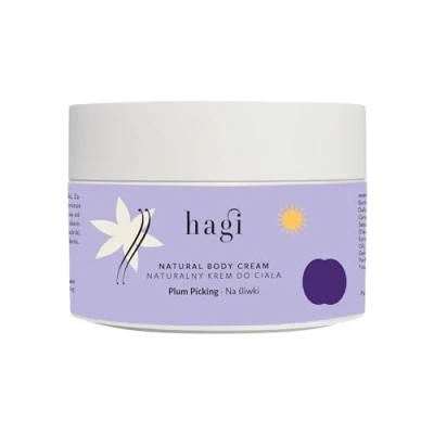 Abbildung von Hagi Plum Picking, Bodycreme, Australische Davidson Pflaume &amp; Hyaluronsäure, mit Honigextrakt, Sheabutter und Kakaobutter, Tief nährend feuchtigkeitsspendend Ideal für alle Hauttypen 200ml